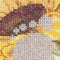 Thea Gouverneur - Borduurpakket met telpatroon - 507A - Voorgesorteerde DMC Garens - Geboortetegel Zonnebloem - Aida - 15 cm x 15 cm - DIY Kit