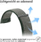 imoshion Nylon bandje - Geschikt voor Fitbit Charge 6, Charge 5 - Donkergrijs - S