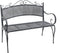 Mica Decorations Provence Tuinbank - L108 x B51 x H91 cm - Metaal - Grijs