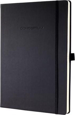 Sigel notitieboek - Conceptum Pure - A5 - zwart - hardcover - 194 pagina's - 80 grams - ruit - SI-CO121