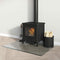vidaXL - Glasplaat - openhaard - rechthoekig - 80x60 - cm