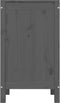 vidaXL - Wasmand - 44x44x76 - cm - massief - grenenhout - wit