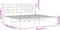 vidaXL - Bedframe - met - hoofdbord - metaal - wit - 200x200 - cm