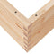 vidaXL - Plantenbak - 110x110x46 - cm - massief - grenenhout