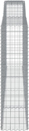 vidaXL - Schanskorven - 2 - st - gewelfd - 400x50x180/200 - cm - ijzer
