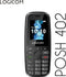 Logicom - Posh 402 - Gsm - 4G - 128MB - Zaklamp - Feature Phone - Zwart