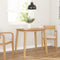 vidaXL - Eettafel - massief - hout - naturel - rubber