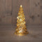 Anna's Collection Kerstboom beeldje - goud - met LED licht - H20 cm - glas - decoratie