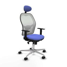 Jorquera Piqueras y Crespo 1D086N1 - Bureaustoel - Hoofdsteun en verstelbare hoogte - Licht Blauw