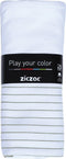 Stripe White - Keukenhanddoek 50x70cm - Set van 3 - Grijs (set3)