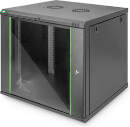 Digitus DN-19 09U-6/6-EC-SW - 19 inch wandkast 9 HE - 600 x 505 x 600 mm - Zwart