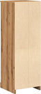 vidaXL - Hoge - kast - 36x35,5x103,5 - cm - bewerkt - hout - artisanaal - eikenkleurig