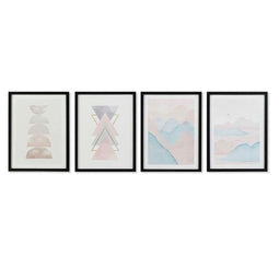Schilderij DKD Home Decor Berg (30 x 3 x 40 cm) (4 Stuks)