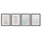 Schilderij DKD Home Decor Berg (30 x 3 x 40 cm) (4 Stuks)
