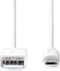 Nedis CCGW60500WT10 - USB A naar USB 2.0 micro kabel - 100 cm - Wit