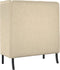 vidaXL - Hoogrugbank - Crème - 109x56x121 - cm - Stof