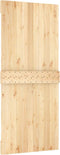 vidaXL - Schuifdeur - met - beslag - 90x210 - cm - massief - grenenhout