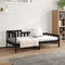 vidaXL - Slaapbank - 90x200 - cm - massief - grenenhout - zwart
