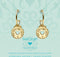Heart to Get - 925 Sterling Zilveren Goudkleurige Bohemian Coin Heart Oorbellen - Goud