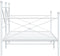 vidaXL - Slaapbank - zonder - matras - 107x203 - cm - staal - wit
