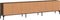 vidaXL - Tv-meubel - met - lade - 200x25x44 - cm - bewerkt - hout - bruin - eikenkleur