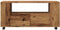 vidaXL - Tv-meubel - met wielen - 102x34,5x43 cm - bewerkt hout - oud hout
