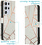 iMoshion Hoesje Geschikt voor Samsung Galaxy S21 Ultra Hoesje Met Pasjeshouder - iMoshion Design Softcase Bookcase - Meerkleurig / White Graphic