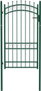 vidaXL - Poort - met - speerpunten - 100x175 - cm - staal - groen