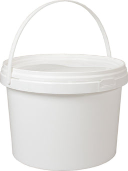 Emmer - PP - rond - 2.5l - wit - 30 stuks