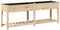 vidaXL - Tuinplanter - met - Plank - 203x53x76 - cm - Massief - Hout - Vuren