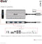 Club 3D CLUB3D - USB Gen2 Type-C naar 4x USB Type-A Hub - 10Gbps - Aluminium