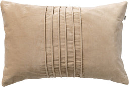Dutch Decor PAX - Sierkussen van katoen 40x60 cm Pumice Stone - beige - Inclusief binnenkussen