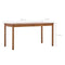 vidaXL - Eettafel - 140x70x73 - cm - grenenhout - honingbruin