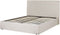 VION - Bed met opbergruimte - Beige - 160 x 200 cm - Polyester