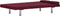 vidaXL - Slaapbank - met - twee - kussens - polyester - wijnrood