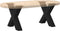 vidaXL - Salontafelpoten - 2 - st - X-vormig - 50x(42-43) - cm - staal - zwart