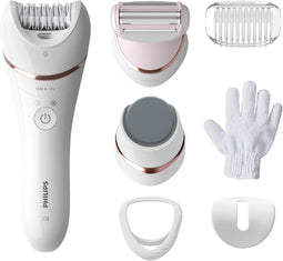 Philips Epilator Series 8000 BRE730/10 - Wet & Dry-epileerapparaat - Krachtig en zacht epileren - Extra breed epileerhoofd