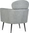SOBY - Fauteuil - Grijs - Polyester