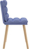 vidaXL - Eetkamerstoelen - 2 - st - stof - jeansblauw