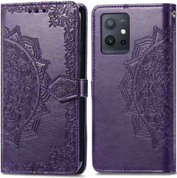 iMoshion Hoesje Geschikt voor Oppo A77 Hoesje Met Pasjeshouder - iMoshion Mandala Bookcase - Paars