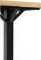 Chisa eettafel 80x80x78 cm - mangohout naturel-zwart