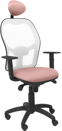 Bureaustoel met hoofdsteun Jorquera Piqueras y Crespo ALI710C Roze