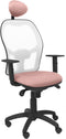Bureaustoel met hoofdsteun Jorquera Piqueras y Crespo ALI710C Roze