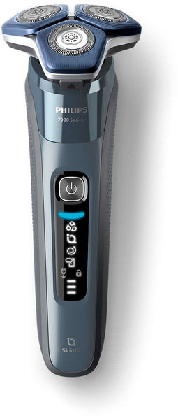 Philips SHAVER Series 7000 S7882/55 - Elektrisch scheerapparaat - SkinIQ-technologie 360-D flexibele scheerhoofden - Blauw