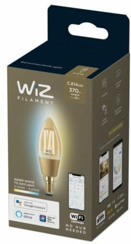 WiZ Filament C35 E14 - Slimme lamp - Instelbaar wit licht - Amber