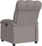 Fauteuil verstelbaar stof taupe