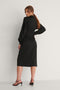 Na-kd Buttoned Midi Dress - Jurk met knoopsluiting - Zwart