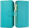 iMoshion Hoesje Geschikt voor Samsung Galaxy S21 FE Hoesje Met Pasjeshouder - iMoshion Luxe Portemonnee - Turquoise