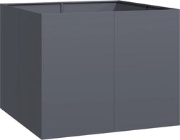 vidaXL - Plantenbak - 100x100x80 - cm - staal - antracietkleurig