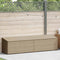 vidaXL - Tuinbox - 220x50x58 - cm - poly - rattan - beige